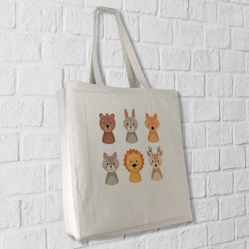 Βαμβακερή τσάντα 16 λίτρων από ακατέργαστο βαμβάκι 150g