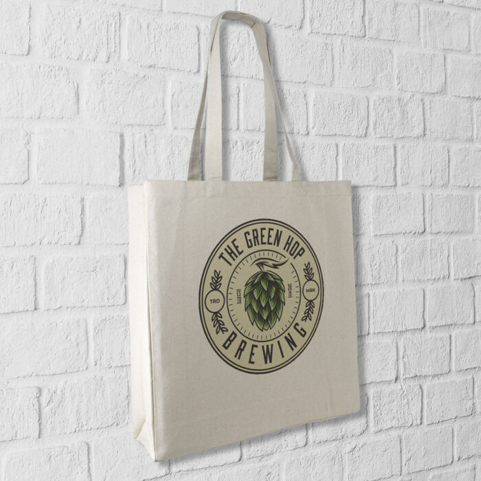 Βαμβακερή τσάντα 16L από ακατέργαστο βαμβάκι 300g.