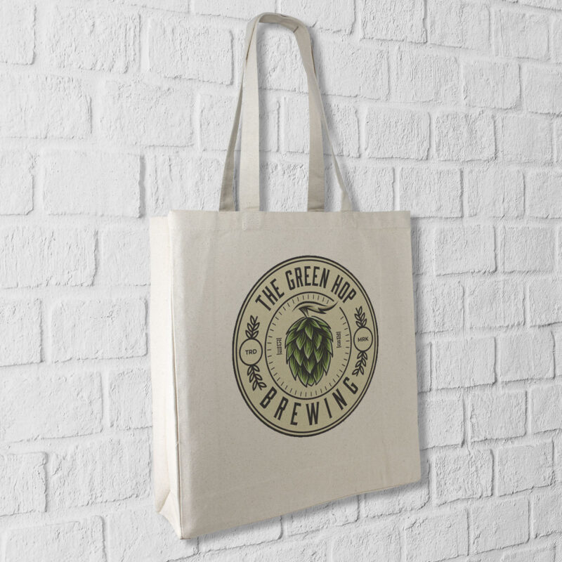 Βαμβακερή τσάντα 16L από ακατέργαστο βαμβάκι 300g.