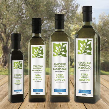 Ετικέτες αυτοκόλλητες για ελαιόλαδο, φύλλο ελιάς