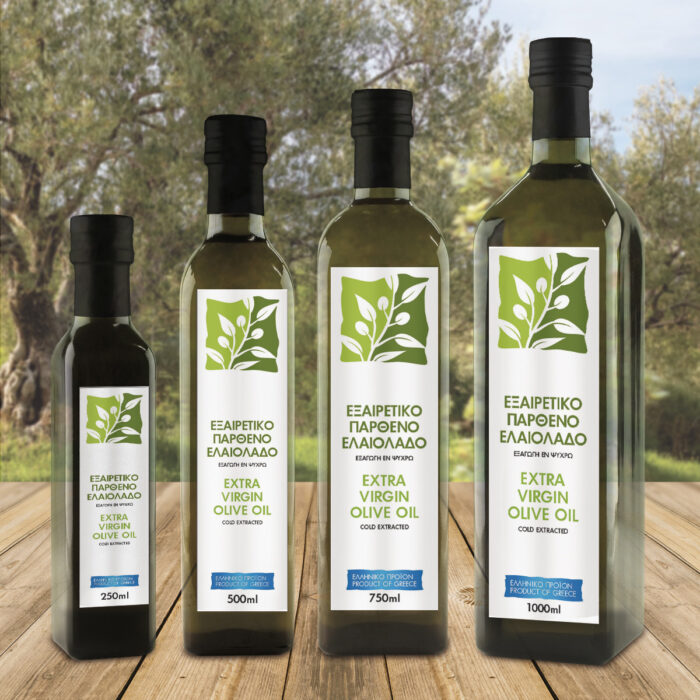 Αυτοκόλλητες Ελαιολάδου Marasca Ετικέτες αυτοκόλλητες για ελαιόλαδο, φύλλο ελιάς