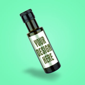 ετικέτα για φιάλη Dorica 100 ml. Αναγράφει πάνω your design here