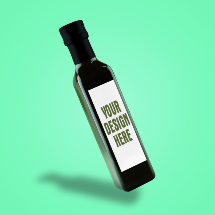 EVOO maraska Blank Labels 250ml Ετικέτα για φιάλη Marasca 250ml. Αναγράφει πάνω «Your design here»