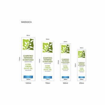 Ετικέτες αυτοκόλλητες για ελαιόλαδο, φύλλο ελιάς