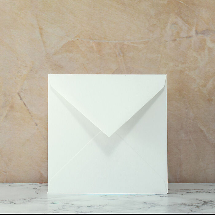 Φάκελος 17*17 αεροπορικό γομέ 120-130γρ. Λευκό γραμμωτό Chagall White