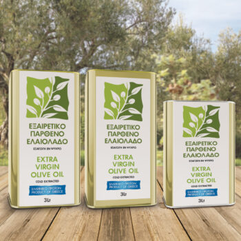 "Ετικέτες εξαιρετικού παρθένου ελαιολάδου για μεταλλικά δοχεία 3 λίτρω