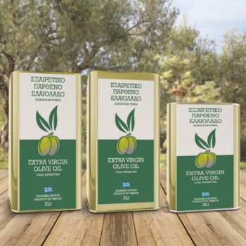 Αυτοκόλλητη ετικέτα για ελαιόλαδο, καρπός ελιάς