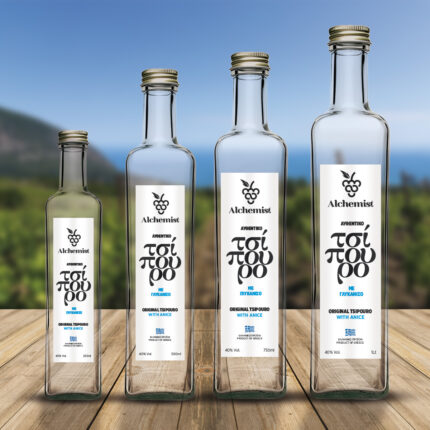 Ετικέτες Τσίπουρου για φιάλη Marasca 01